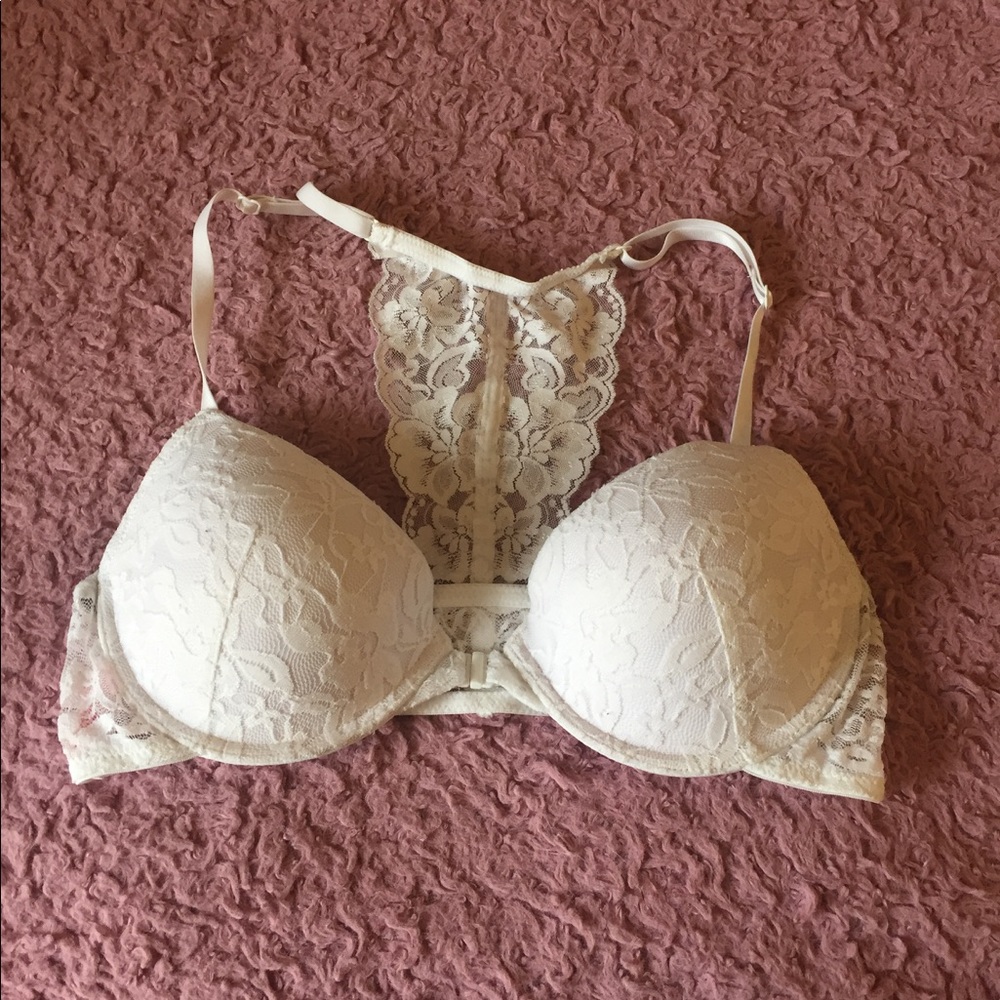 Candies White Lace Push-up Bra